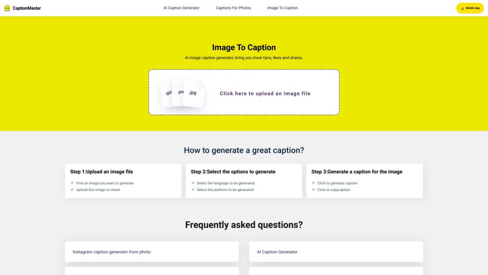 CaptionMaster: AI Tool for Captivating Captions
