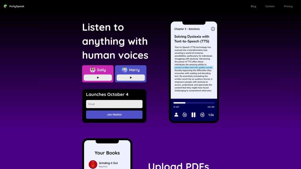PollySpeak: AI Tool for Focus & Accessibility