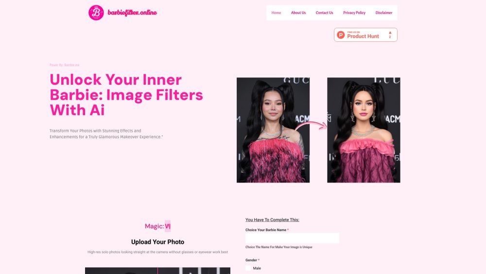 Barbie Filter Online: Enhance Photos with AI Tool