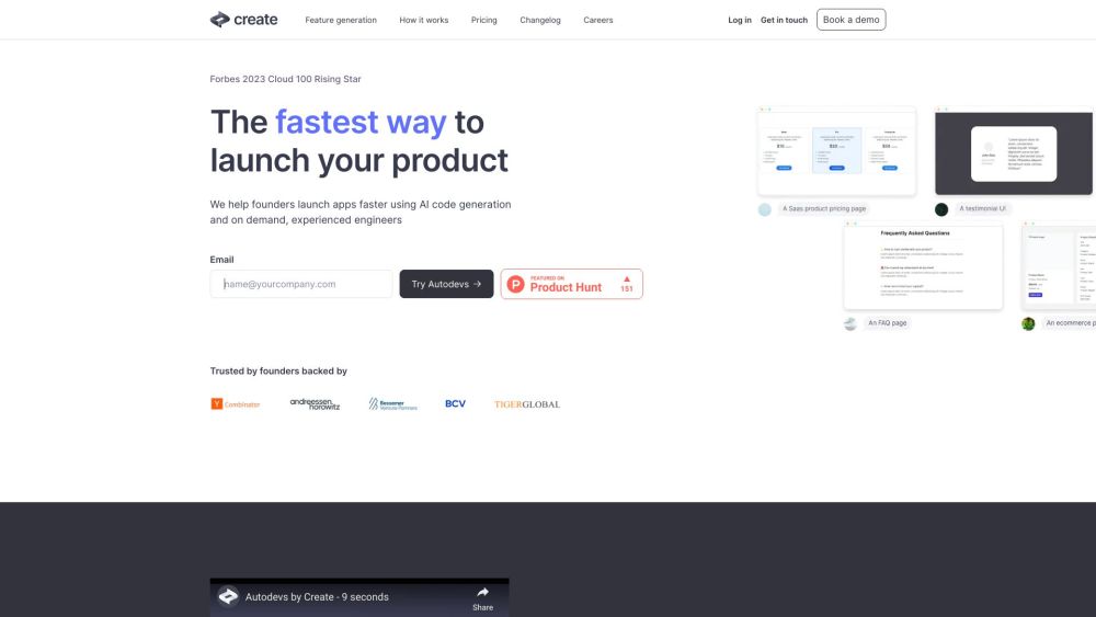Create: AI Tool for Prototypes & Human Devs