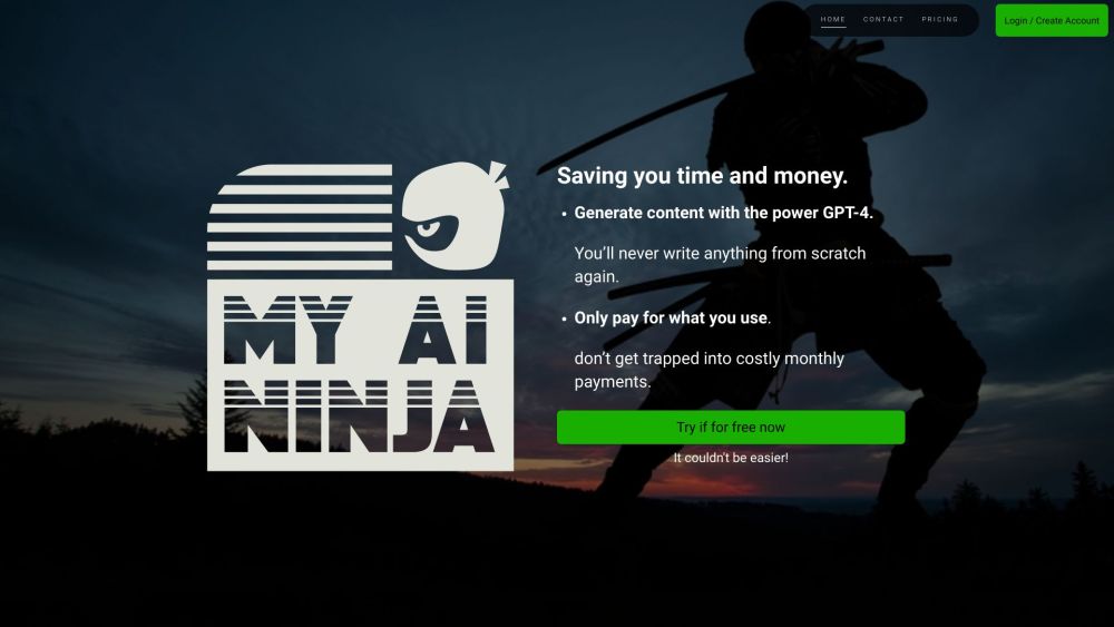 My AI Ninja: Ultimate AI Tool for Content Creation