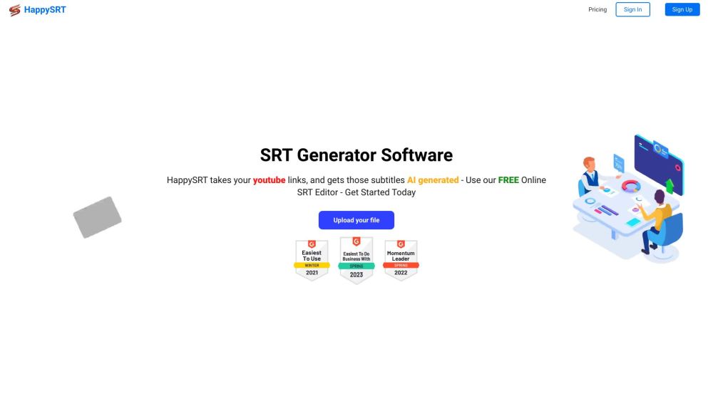 HappySRT: AI Tool for Subtitle Generation & Editing