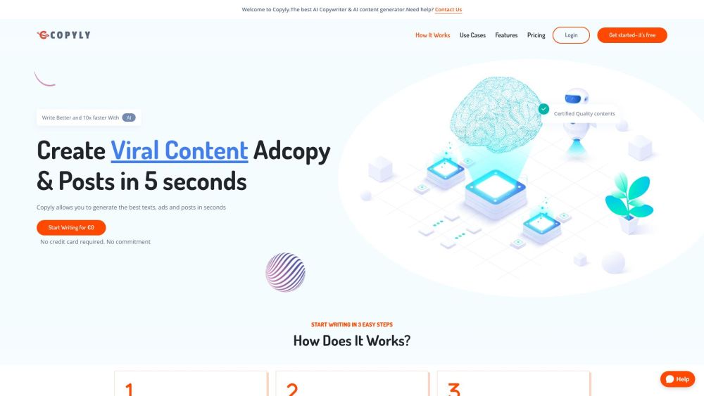 Copyly: AI Tool for Content Creation