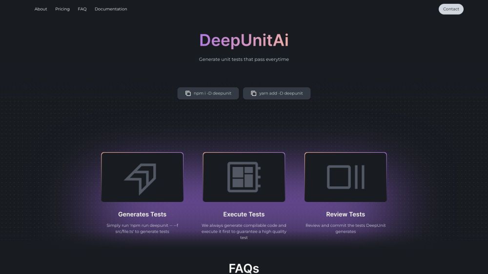 DeepUnitAI: AI Testing Tool for Reliable Code (40 letters)