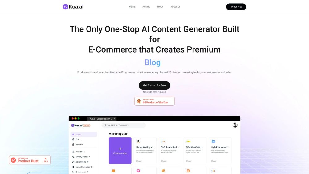 Kua.ai: One-Stop AI Tool for E-Commerce