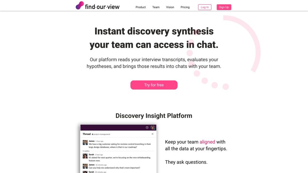 FindOurView: AI Tool for Transcripts & Hypotheses