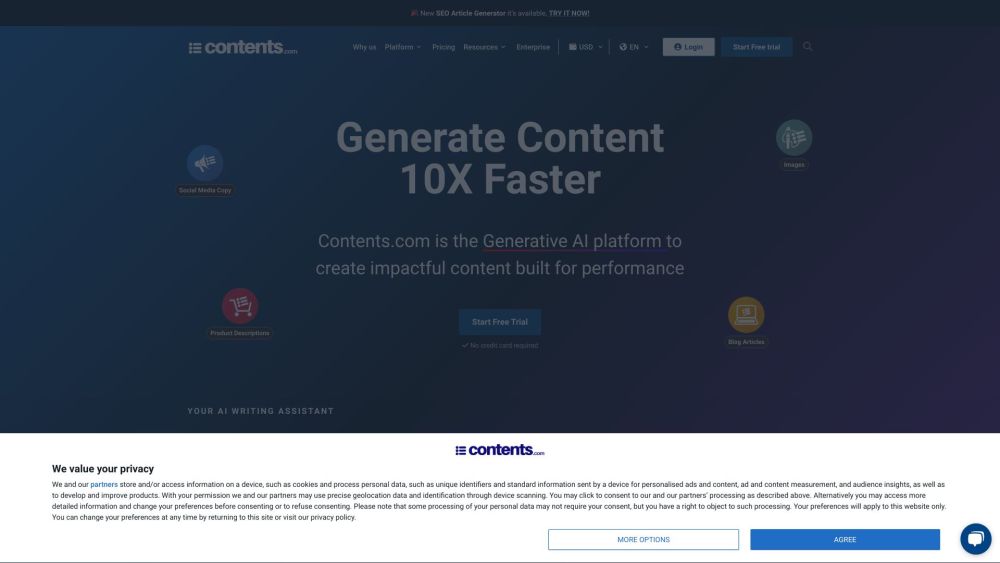 Contents.com: Top AI Tool for SEO Success