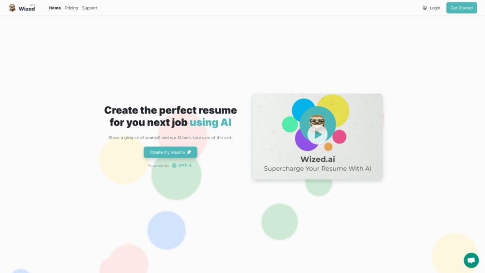 Wized.AI: AI Tool for Standout Resumes with GPT Tech