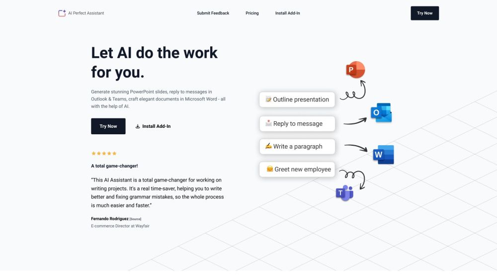 AI Perfect Assistant: AI Tool for Microsoft Apps