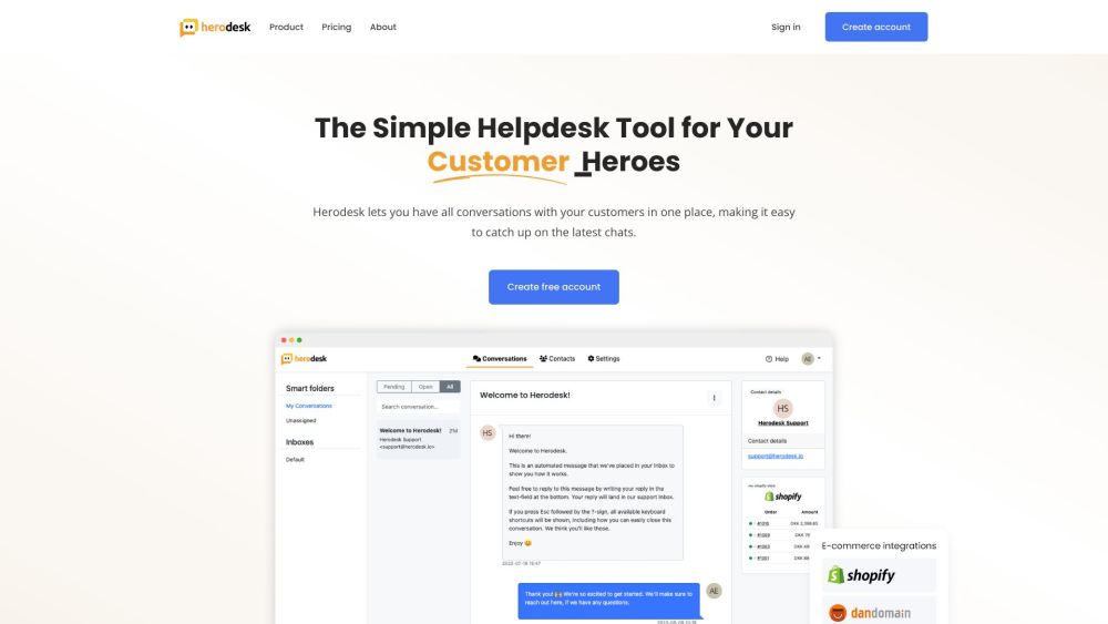 Herodesk: AI Tool for Customer Support