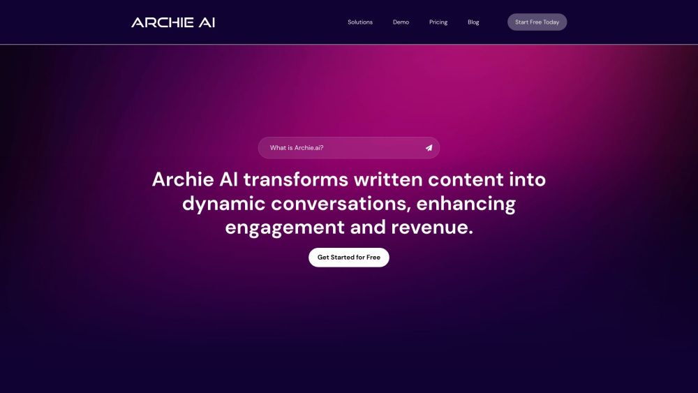 Archie A.I.: Content Transformation & Revenue Boost with AI Tool