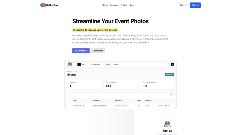 GatherPro: Revolutionizing Event Photo Management