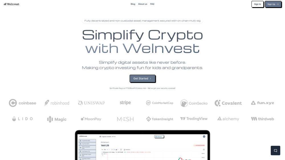 WeInvest: AI Tool for Secure Digital Assets