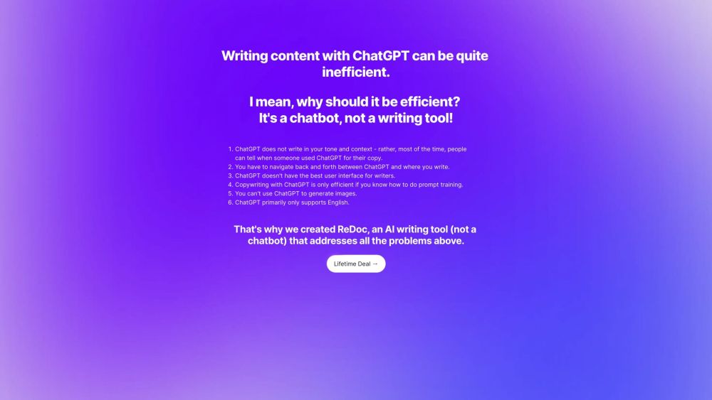 ReDoc: AI Writing Tool for Efficient Content Creation