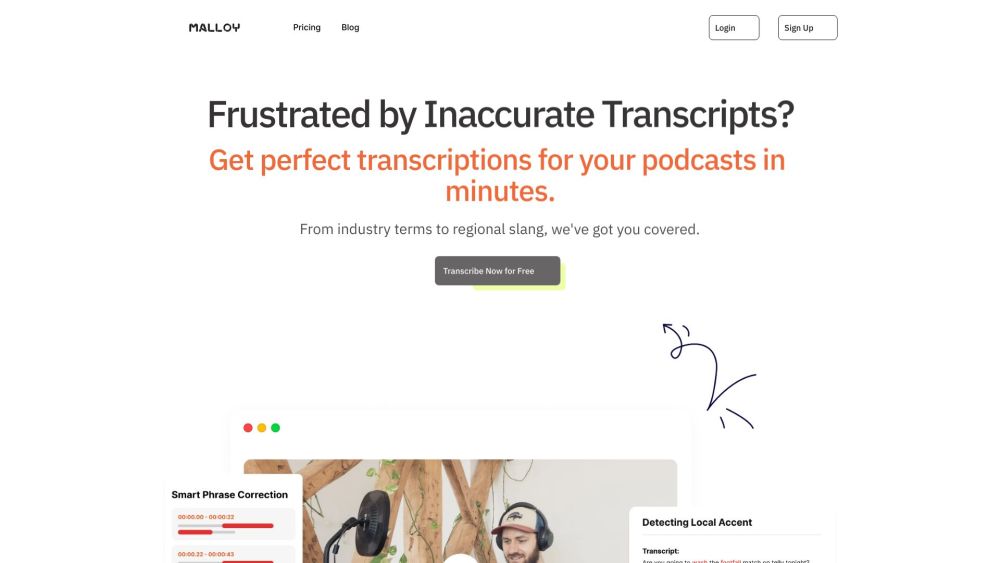 Malloy: Ultimate AI Tool for Fast Transcription