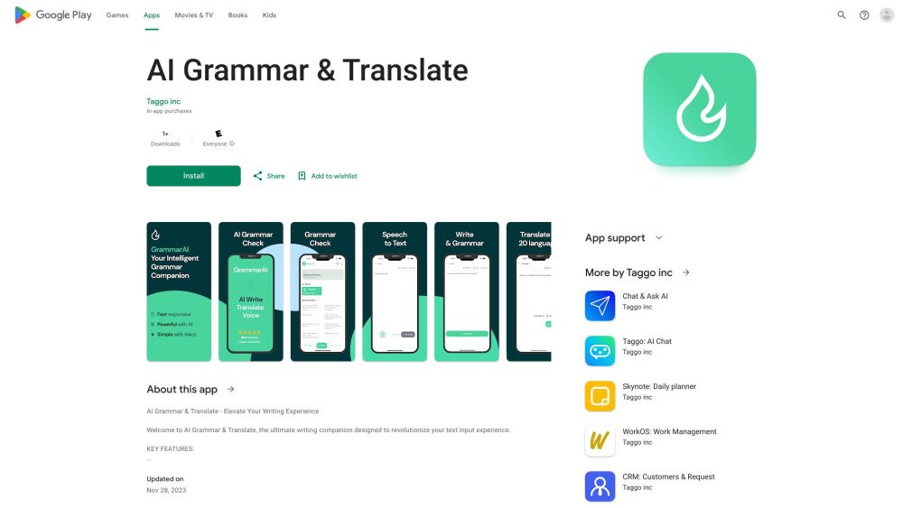 Write Best with AI Grammar & Tools: Flawless Grammar, Voice Recording, and Translation in 20+ Languages