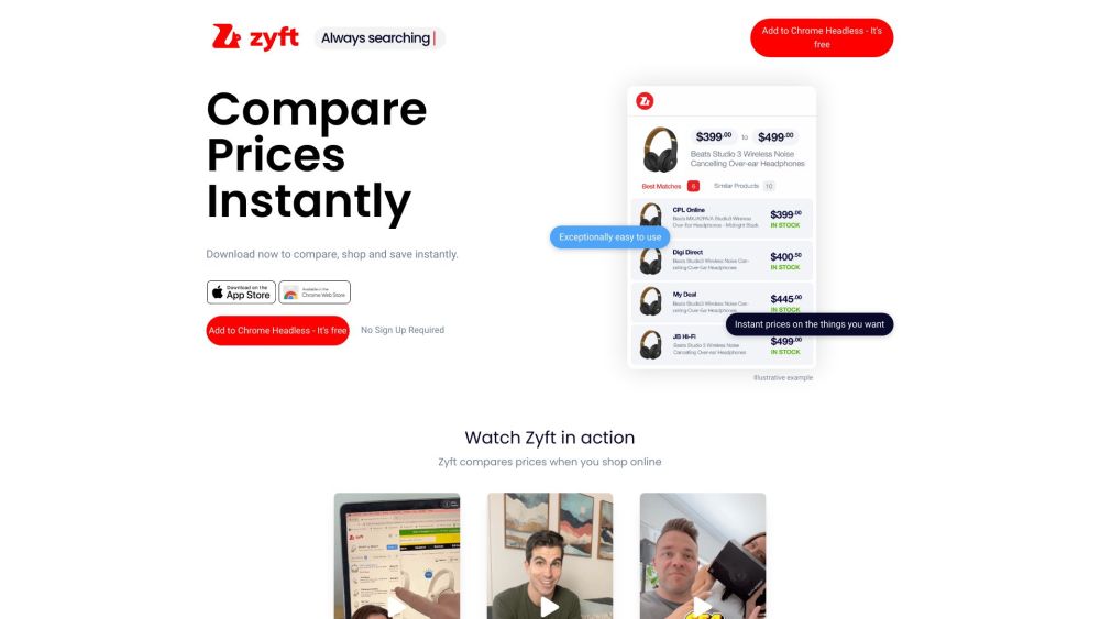 Zyft: AI Tool for Price Comparison Australia