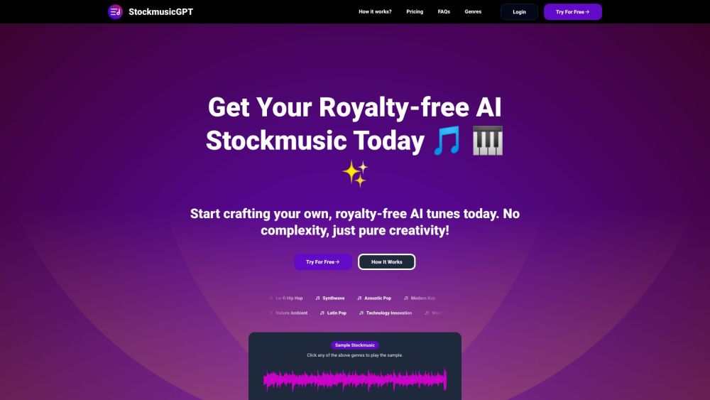 StockmusicGPT: Create AI Stockmusic Tool