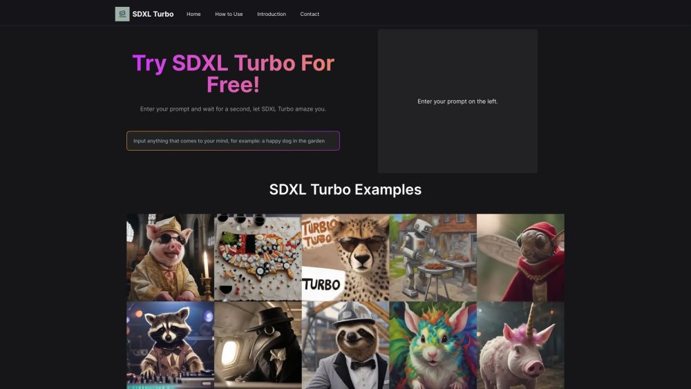 SDXL Turbo: Real-time AI Image Synthesis Tool