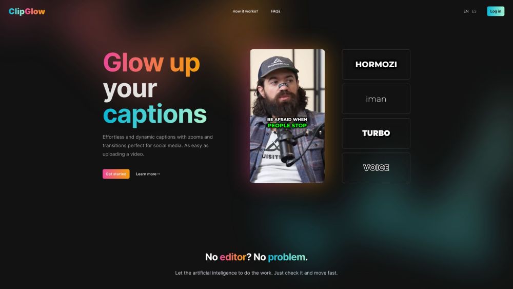 ClipGlow: Elevate short-form videos with AI