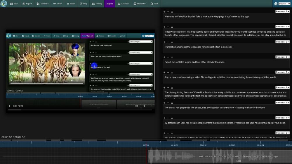 VideoPlus Studio: AI Tool for Subtitle Editor & Translator