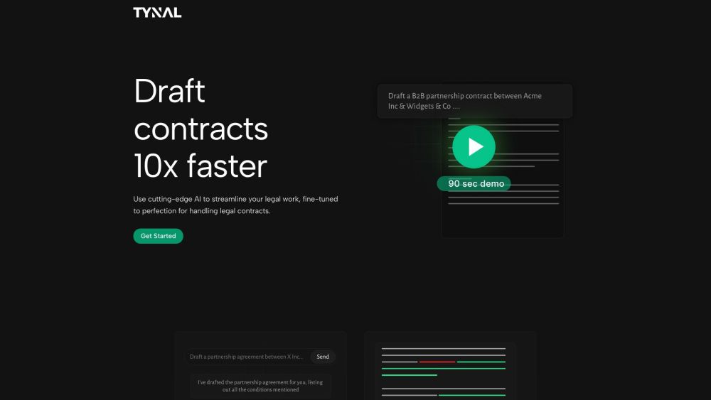 Tynal: AI Tool for Smarter Contract Drafting