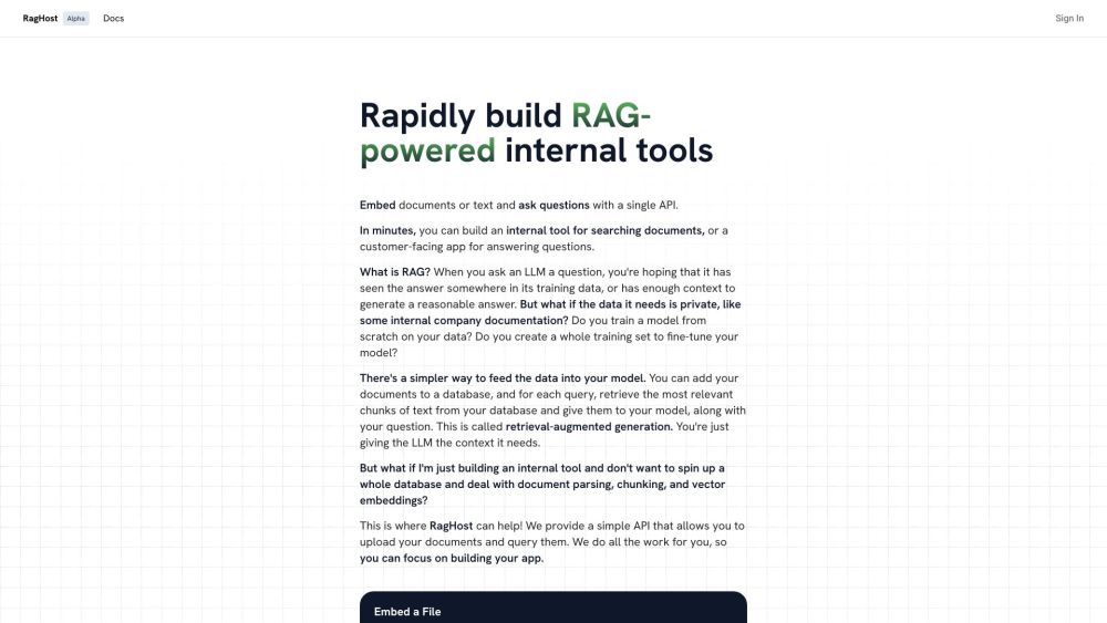 RagHost: Ultimate AI Tool for Product Name