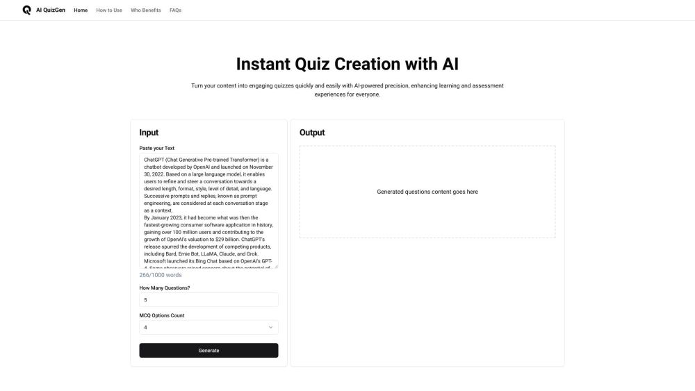 AIQuizGen: Powerful AI Tool for Engaging Quizzes