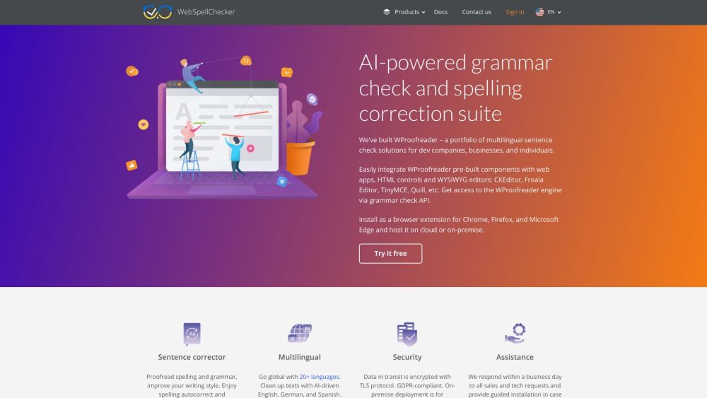 WebSpellChecker: Grammar check online and spelling correc...