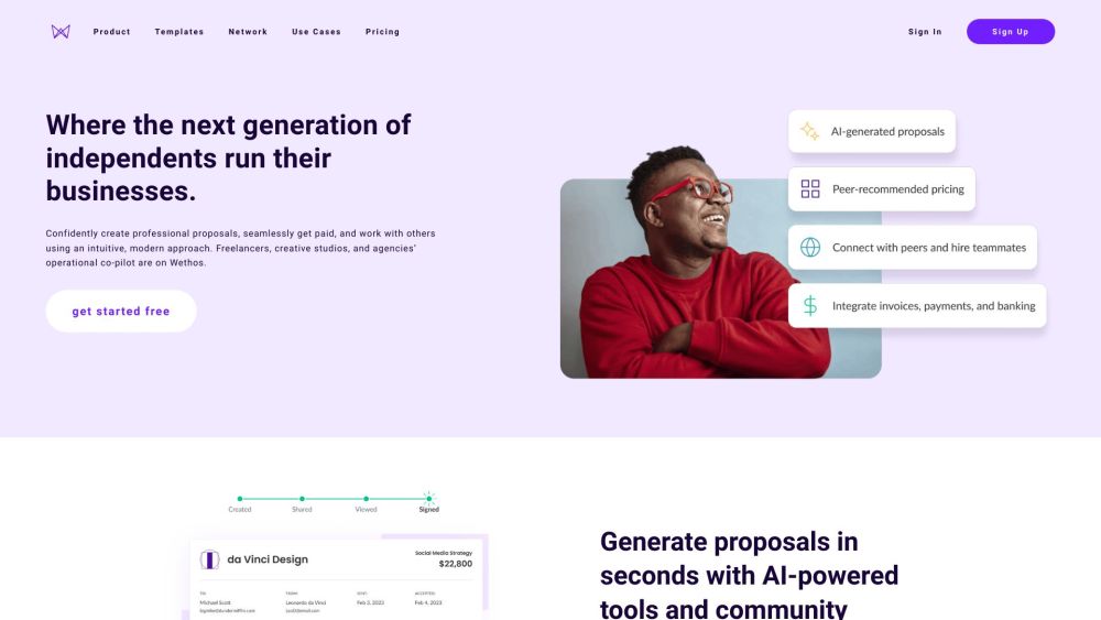 Wethos: AI Tool for Proposals, Invoicing & Collaboration