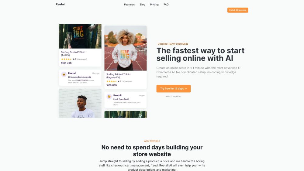 Reetail: AI Tool for Online Selling