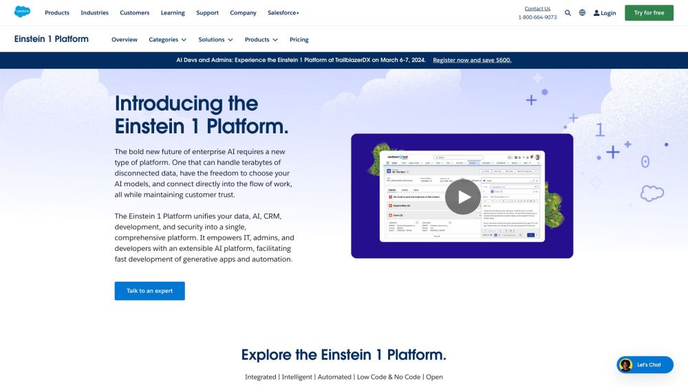 Salesforce Einstein 1 Platform: AI Tools for App Development