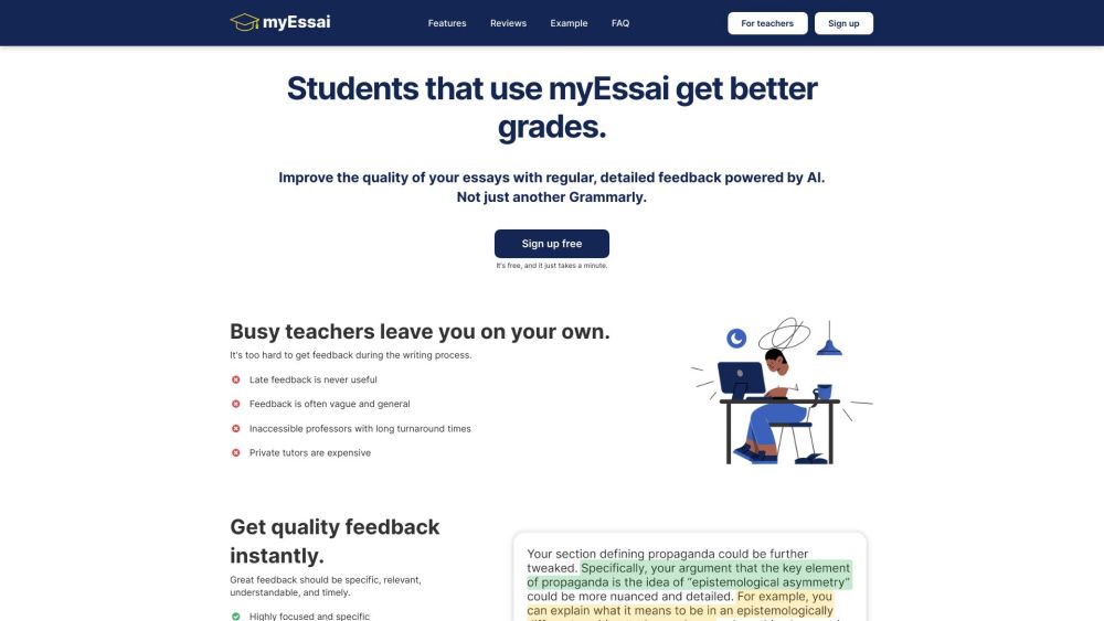 myEssai: AI Tutor & Writing Tool