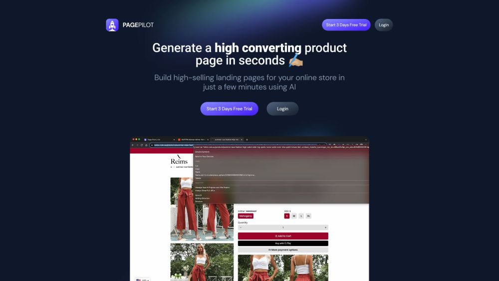 Page Pilot AI: AI Tool for High Converting Product