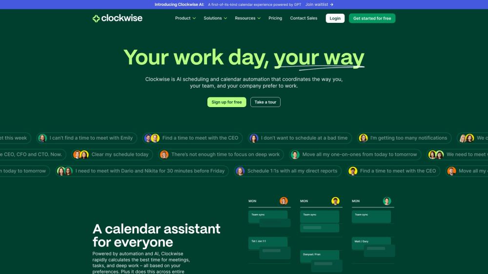 Clockwise: AI Tool for Time Management