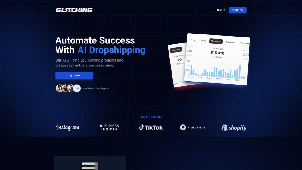 Glitching: AI Tool to Find Winning Products Fast