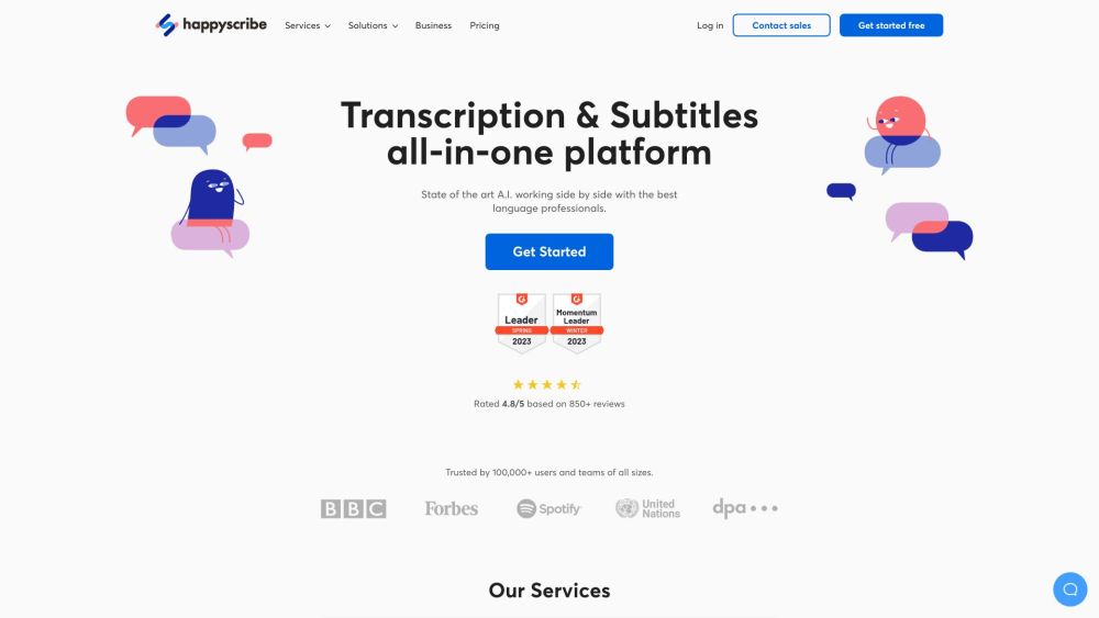 Happy Scribe: AI Transcription Tool