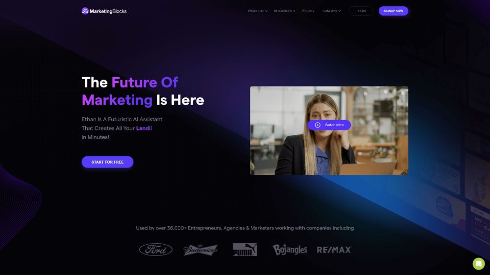 MarketingBlocks: AI Marketing Assistant for Landing Pages