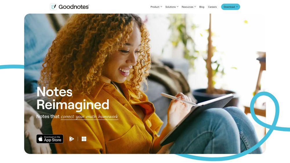 Goodnotes Website screenshot