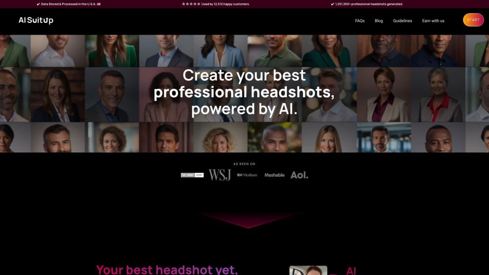 AI SuitUp: AI Tool for Professional Headshots