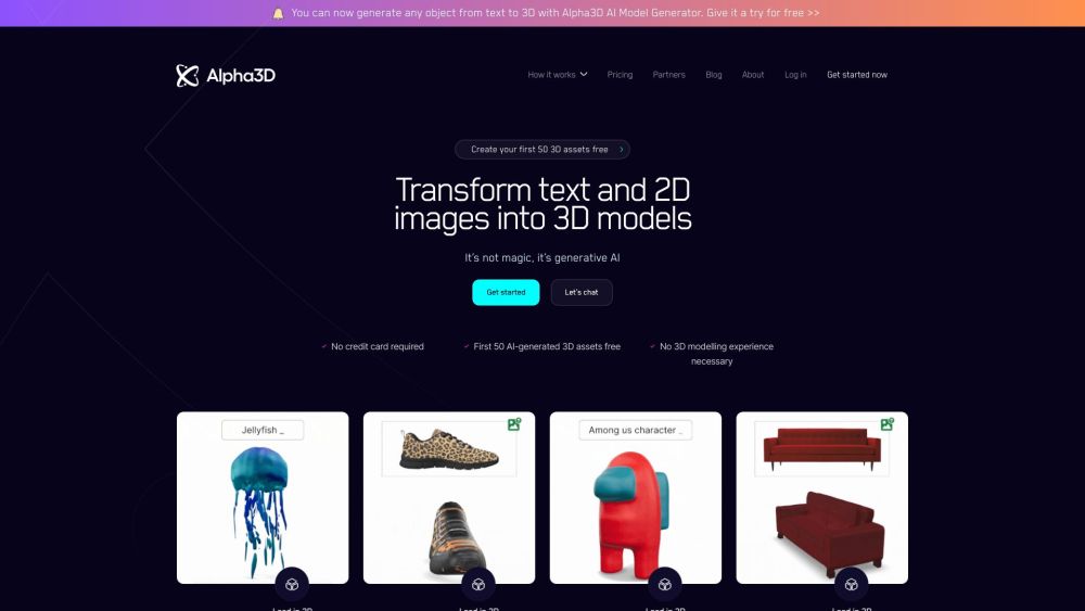 Alpha3D: AI Tool Transforming 2D Images into 3D