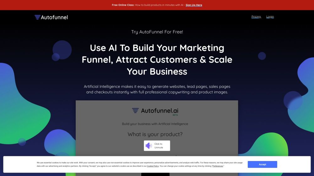 AutoFunnel: AI-Powered Website Builder