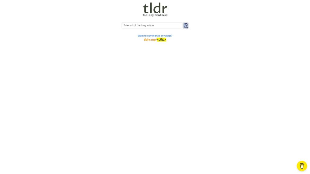 tldrx.me: AI Tool for Smarter Webpage Summaries