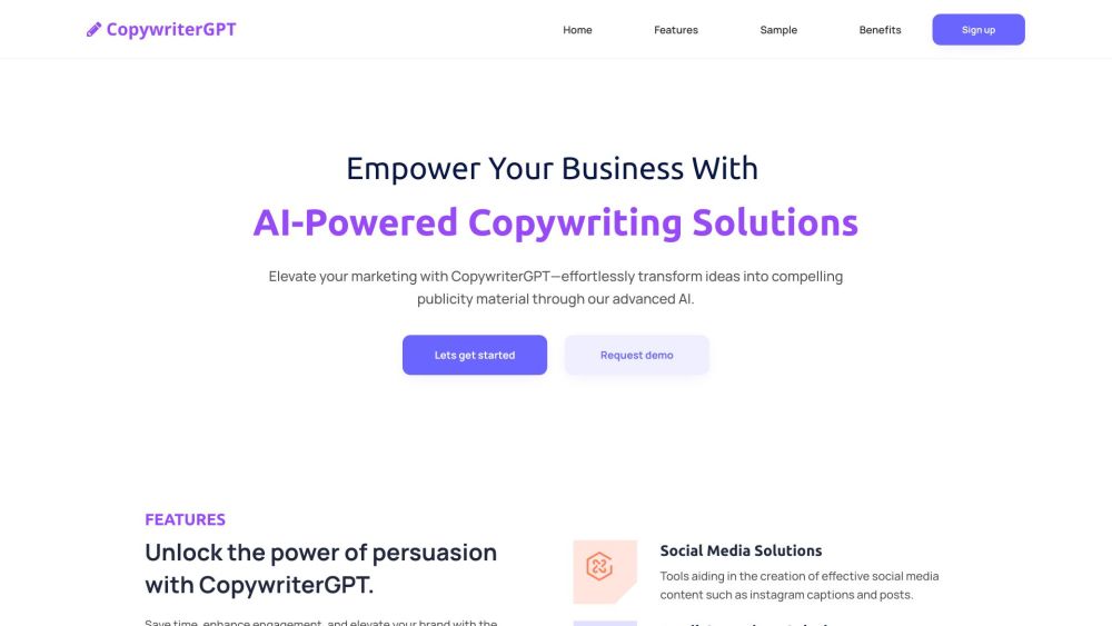 CopywriterGPT: AI Tool for Effective Marketing