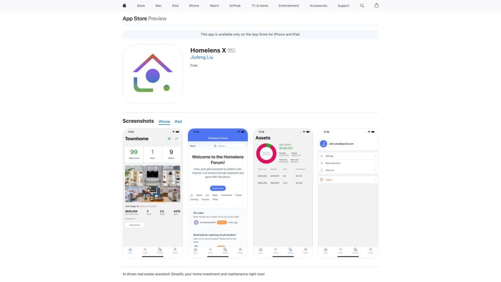 Homelens X: Your AI Real Estate Assistant