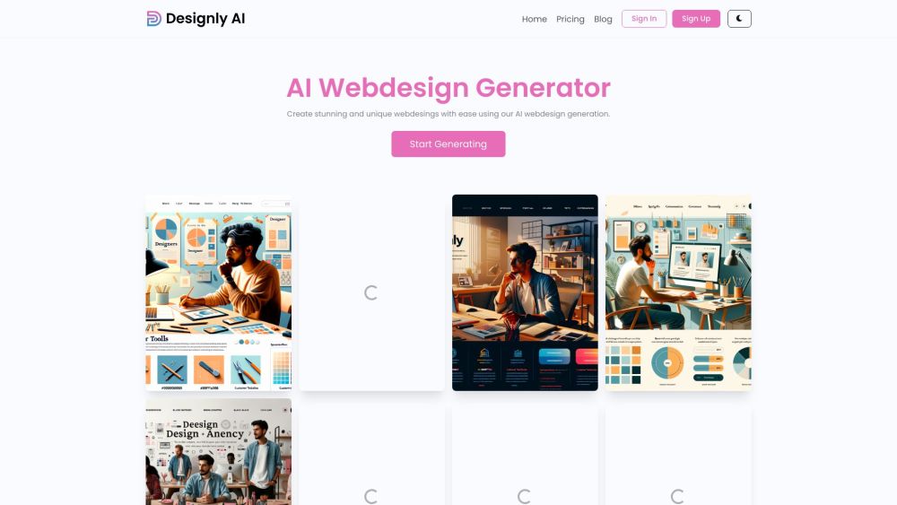 Designly AI: AI Webdesign Idea Generator - Innovative AI Tool