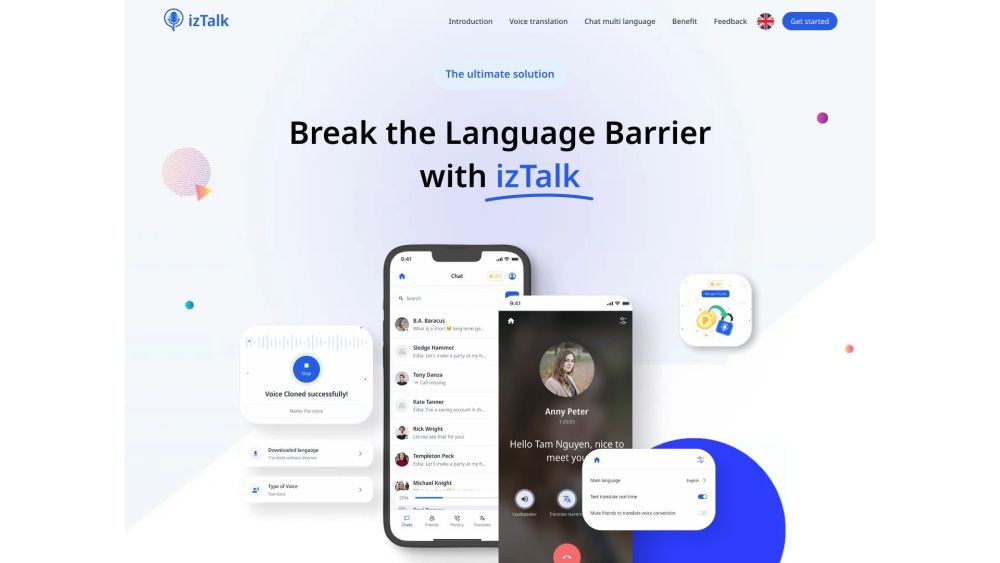 izTalk: Language Barrier Breaker - AI Tool