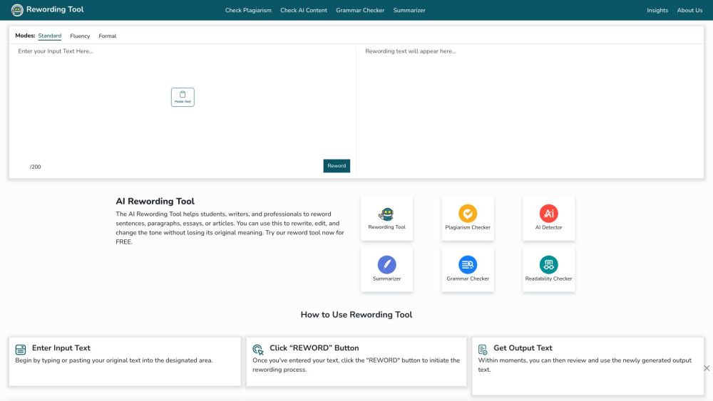 Rewording Tool: Free AI Tool for Clear Writing