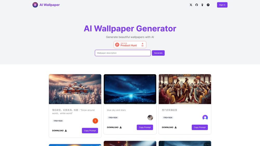 AI Wallpaper Generator: AI Tool for Stunning Wallpapers