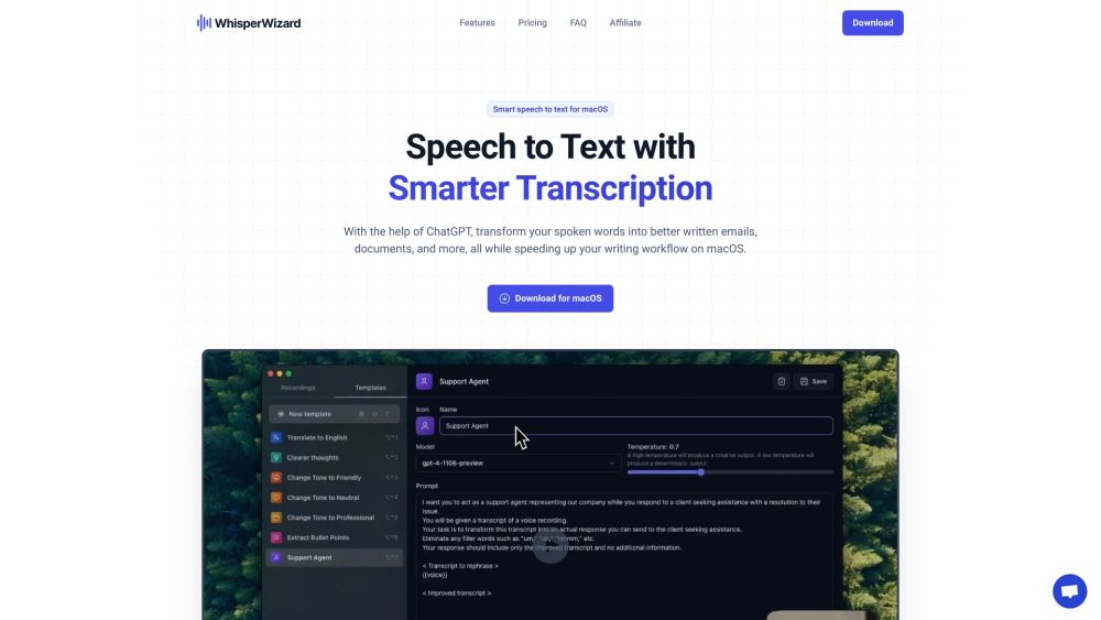 WhisperWizard: AI Tool for Smart Transcription